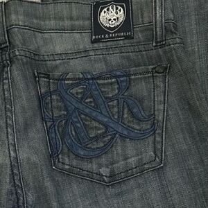 Rock & Republic Women's Low Rise Blue Jeans